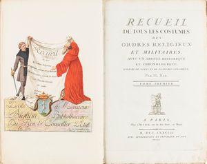 Jacques Charles Bar - Recueil de tous les costumes des ordres religieux et militaires avec un abrg historique et chronologique