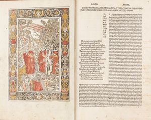 DANTE ALIGHIERI - La Commedia [Commento di Christophorus Landinus].