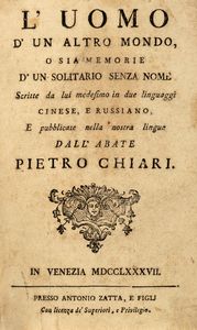 Pietro Chiari - L'Uomo d'un altro mondo, o sia Memorie d'un solitario senza nome