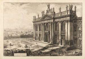 Piranesi, Giovanni Battista - Veduta della Basilica di S. Giovanni Laterano