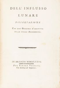 Carlo Maggi - Dell'influsso lunare dissertazione con due opuscoli d'aggiunta sullo stesso argomento