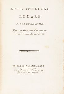 Carlo Maggi - Dell'influsso lunare dissertazione con due opuscoli d'aggiunta sullo stesso argomento