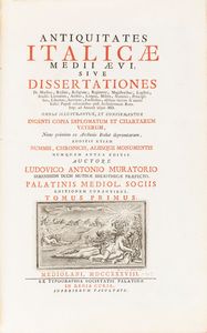 Muratori, Ludovico - Antiquitates Italic Medii vi, sive Dissertationes de moribus, ritibus, religione, regimine, magistratibus, legibus, studiis literarum...