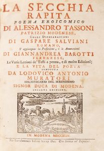 Tassoni, Alessandro - La Secchia rapita. Poema eroicomico. rapita
