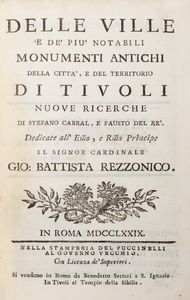 Stefano Cabral - Delle ville e de pi notabili monumenti antichi della citt, e del territorio di Tivoli