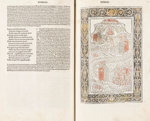 DANTE ALIGHIERI : La Commedia [Commento di Christophorus Landinus].  - Asta Libri, autografi e stampe - Associazione Nazionale - Case d'Asta italiane