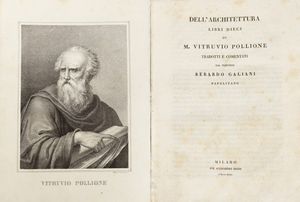 Marco Vitruvio Pollione, : Dellarchitettura libri dieci  - Asta Libri, autografi e stampe - Associazione Nazionale - Case d'Asta italiane