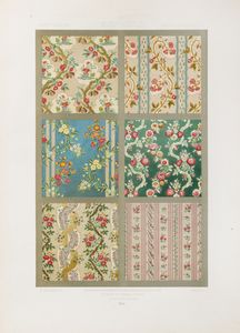 Dupont-Auberville : L'ornement de tissus. Recueil historique et pratique. Avec des notes explicatives et une introduction genrale.  - Asta Libri, autografi e stampe - Associazione Nazionale - Case d'Asta italiane