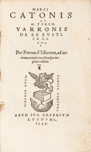 Marco Terenzio Varrone - De re rustica libri, per Petrum Victorium, ad ueterum exemplarium fidem, suae integritati restituti