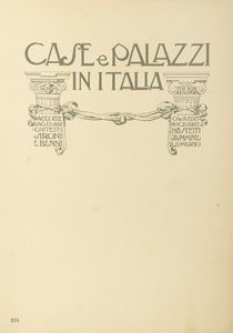 Case e palazzi in Italia Raccolti dagli architetti Stroni e Benni  - Asta Libri, autografi e stampe - Associazione Nazionale - Case d'Asta italiane