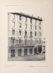 Le costruzioni moderne in Italia. Facciate di edifici in stile moderno  - Asta Libri, autografi e stampe - Associazione Nazionale - Case d'Asta italiane