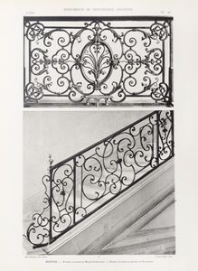 Documents de ferronerie ancienne. Epoques Louis XII, Louis XIV, Louis XV, Louis XVI et Empire.  - Asta Libri, autografi e stampe - Associazione Nazionale - Case d'Asta italiane