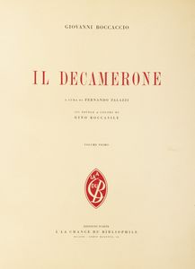 Boccaccio, Giovanni - Il Decamerone. A cura di Fernando Palazzi. 101 tavole a colori di Gino Boccasile.