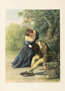 Boccaccio, Giovanni : Il Decamerone. A cura di Fernando Palazzi. 101 tavole a colori di Gino Boccasile.  - Asta Libri, autografi e stampe - Associazione Nazionale - Case d'Asta italiane