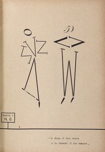 Francesco Cangiullo : Caff concerto. Alfabeto a sorpresa.  - Asta Libri, autografi e stampe - Associazione Nazionale - Case d'Asta italiane