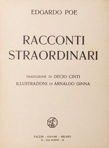 Decio Cinti - Racconti straordinari. Traduzione di Decio Cinti. Illustrazioni di Arnaldo Ginna.