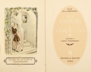 Restif. (de) Le Breton - Mes Amours  vingt ans. Illustrations de Jaques Tournebroche.