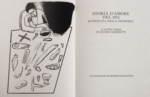 Mimmo Paladino - Storia damore del 1812 ritrovata nella memoria e altri versi. Litografie di Mimmo Paladino.