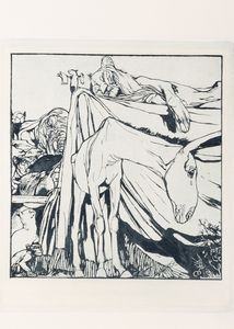 Trilussa [Carlo Alberto Salustri] : Favole di Trilussa. Disegni e fregi di Duilio Cambellotti  - Asta Libri, autografi e stampe - Associazione Nazionale - Case d'Asta italiane