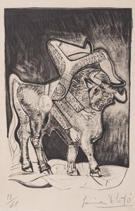 Federico Garcia Lorca - Chant funebre pour Ignacio Sanchez Mejias. Traduction de Guy Lvis Mano. 5 gravures de Javier Vilat & Texte Espagnol.