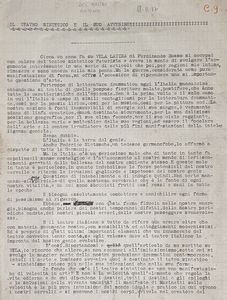 Antonio Del Mastro - Il teatro sintetico e il suo avvenire