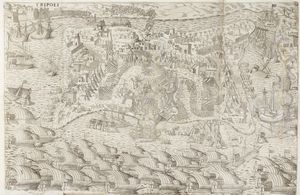 Ulloa  alfonso : La Historia dell'impresa di Tripoli di Barberia, delta presa del Pegnon di Velez della Gomera in Africa, et del successo della potentissima armata Turchesca venuta sopra I'isola di Malta I'anno 1565. La descrizione dell'isola di Malta.  - Asta Libri, autografi e stampe - Associazione Nazionale - Case d'Asta italiane