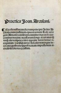 Giovanni  Arcolano : Practica  - Asta Libri, autografi e stampe - Associazione Nazionale - Case d'Asta italiane