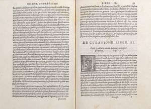 Fracastoro, Girolamo : Hieronymi Fracastorij Veronensis. De sympathia et antipathia rerum liber vnus De contagione et contagiosis morbis et curatione libri III  - Asta Libri, autografi e stampe - Associazione Nazionale - Case d'Asta italiane