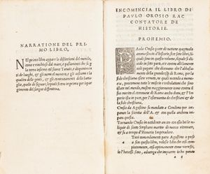 Orosio, Paolo - Paulo Orosio tradotto di latino in volgare per Giovanni Guerini da Lanciza novamente stampato
