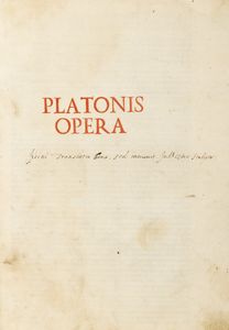 Platone - Platonis opera
