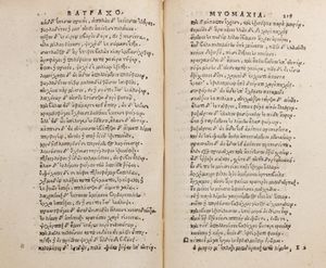 Omero : [Homerou Ilias e tes autes polyplokos anagnosis...],  - Asta Libri, autografi e stampe - Associazione Nazionale - Case d'Asta italiane