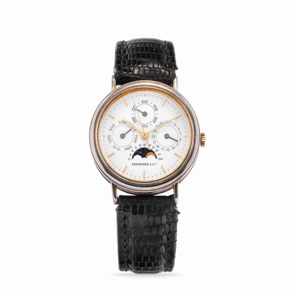 Eberhard : Calendario 36011, anni �80  - Asta Orologi - Associazione Nazionale - Case d'Asta italiane
