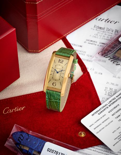 CARTIER : Tank Cintre 4123, anni 2020  - Asta Orologi - Associazione Nazionale - Case d'Asta italiane