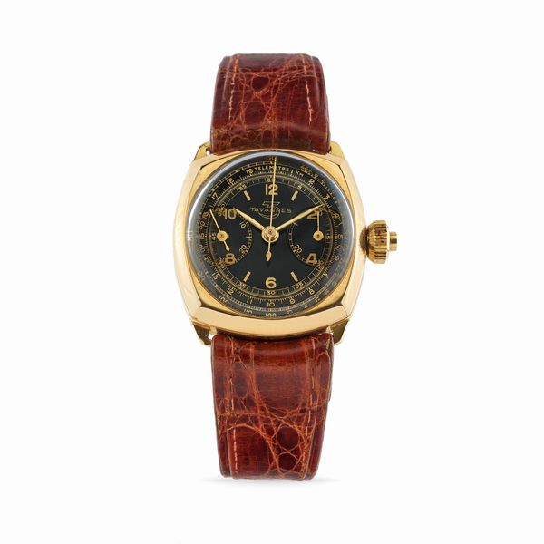 TAVANNES : cronografo, anni 40  - Asta Orologi - Associazione Nazionale - Case d'Asta italiane