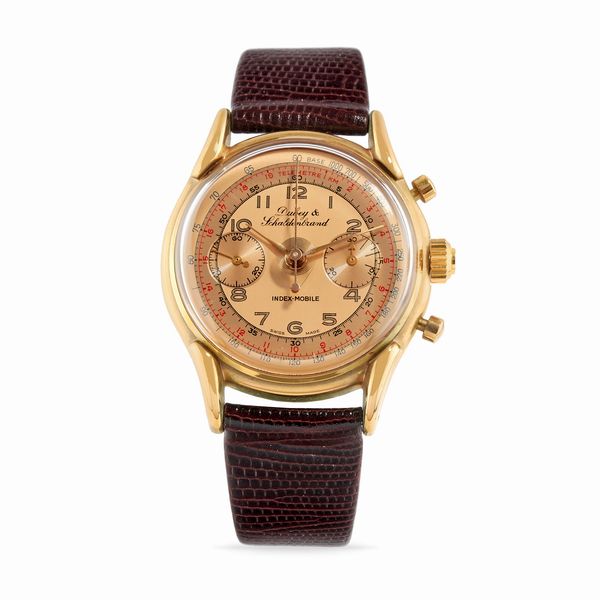 Dubey & Schaldenbrand : Index-Mobile Monorattrapante, anni 90  - Asta Orologi - Associazione Nazionale - Case d'Asta italiane