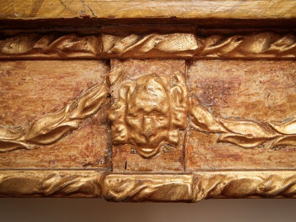 Tavolo a muro in legno dipinto e in parte dorato  - Asta Arredi e Dipinti dal Castello di Gamberaia a Firenze - Associazione Nazionale - Case d'Asta italiane