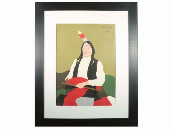 Fabio De Poli : Nuvola rossa  - Asta Arredi e Dipinti dal Castello di Gamberaia a Firenze - Associazione Nazionale - Case d'Asta italiane