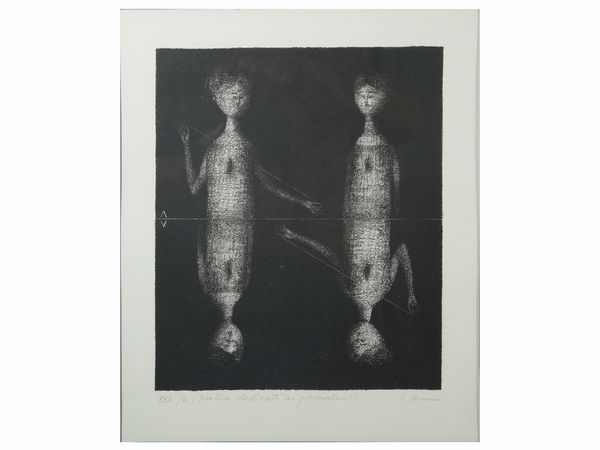 Antonio Bueno : Figure  - Asta Arredi e Dipinti dal Castello di Gamberaia a Firenze - Associazione Nazionale - Case d'Asta italiane