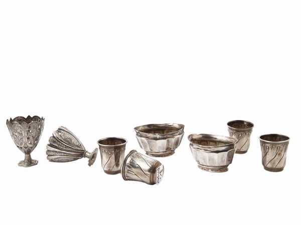 Lotto di curiosit� in argento  - Asta Arredi e Dipinti dal Castello di Gamberaia a Firenze - Associazione Nazionale - Case d'Asta italiane