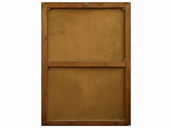 Scuola emiliana : Adamo ed Eva  - Asta Arredi e Dipinti dal Castello di Gamberaia a Firenze - Associazione Nazionale - Case d'Asta italiane