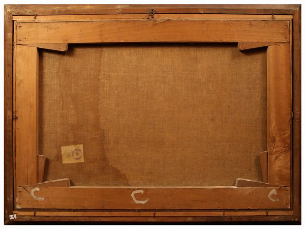 Scuola veneta : Capricci architettonici con rovine e personaggi  - Asta Arredi e Dipinti dal Castello di Gamberaia a Firenze - Associazione Nazionale - Case d'Asta italiane