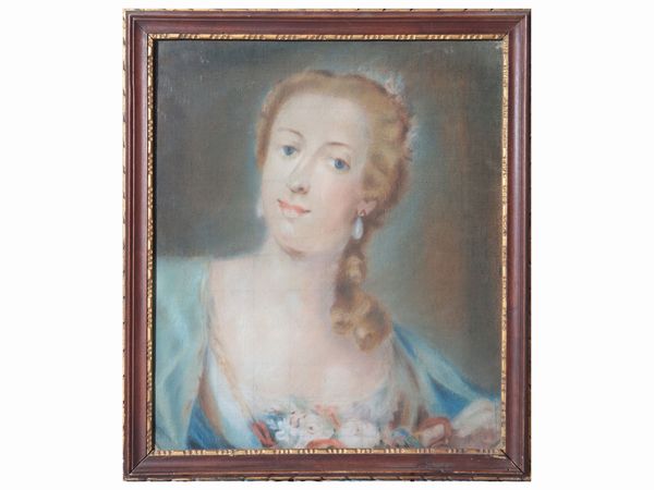 Ritratto di dama  - Asta Arredi e Dipinti dal Castello di Gamberaia a Firenze - Associazione Nazionale - Case d'Asta italiane