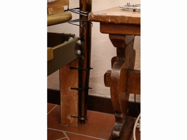 Coppia di letti singoli in ottone  - Asta Arredi e Dipinti dal Castello di Gamberaia a Firenze - Associazione Nazionale - Case d'Asta italiane