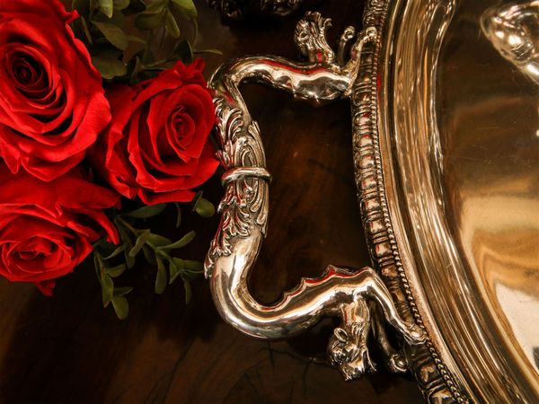 Importante servizio da t e caff in argento 925/1000, Eredi Mazzetti  - Asta Arredi e Dipinti dal Castello di Gamberaia a Firenze - Associazione Nazionale - Case d'Asta italiane