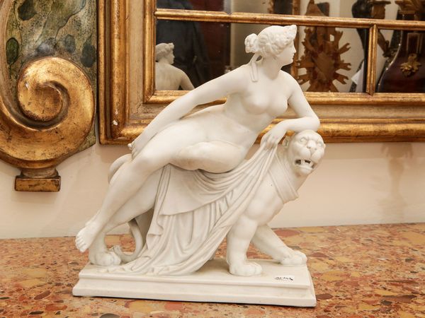 Gruppo in biscuit  - Asta Arredi e Dipinti dal Castello di Gamberaia a Firenze - Associazione Nazionale - Case d'Asta italiane