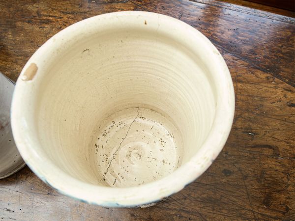 Coppia di grandi albarelli in maiolica  - Asta Arredi e Dipinti dal Castello di Gamberaia a Firenze - Associazione Nazionale - Case d'Asta italiane