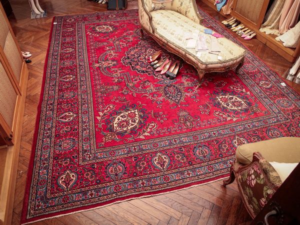Tappeto persiano Tabriz  - Asta Arredi e Dipinti dal Castello di Gamberaia a Firenze - Associazione Nazionale - Case d'Asta italiane