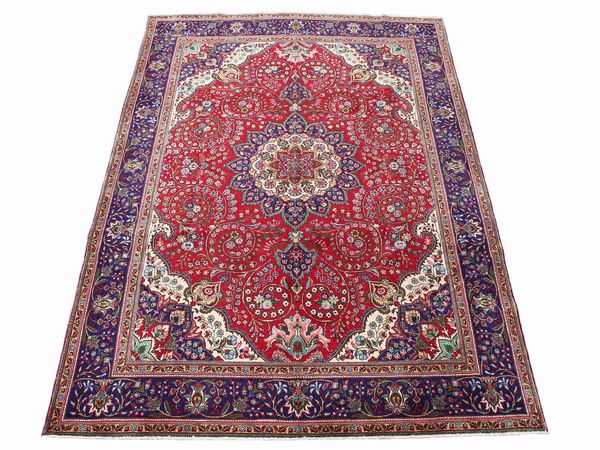 Tappeto persiano Tabriz  - Asta Arredi e Dipinti dal Castello di Gamberaia a Firenze - Associazione Nazionale - Case d'Asta italiane