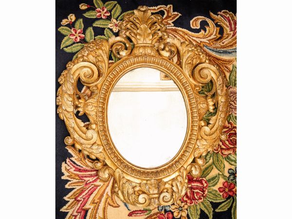 Coppia di ventole in legno intagliato e dorato  - Asta Arredi e Dipinti dal Castello di Gamberaia a Firenze - Associazione Nazionale - Case d'Asta italiane