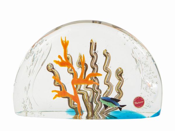 Acquario in vetro a forma di cupola  - Asta Arredi e Dipinti dal Castello di Gamberaia a Firenze - Associazione Nazionale - Case d'Asta italiane